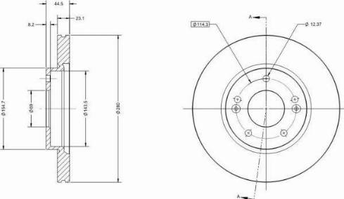 Remy RAD1459C - Тормозной диск avtokuzovplus.com.ua