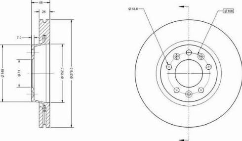 Remy RAD1480C - Тормозной диск avtokuzovplus.com.ua