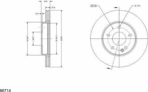 Remy RAD1483C - Тормозной диск avtokuzovplus.com.ua