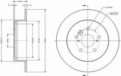 Remy RAD1501C - Тормозной диск avtokuzovplus.com.ua