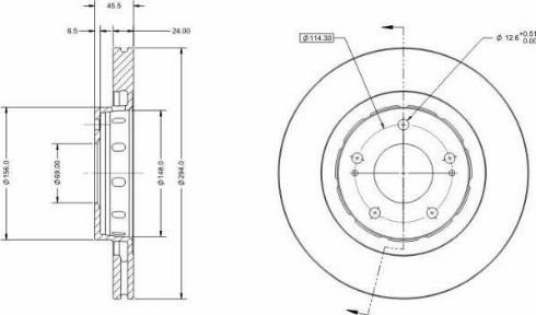 Remy RAD1508C - Тормозной диск avtokuzovplus.com.ua