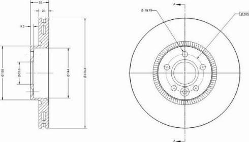 Remy RAD1513C - Тормозной диск avtokuzovplus.com.ua