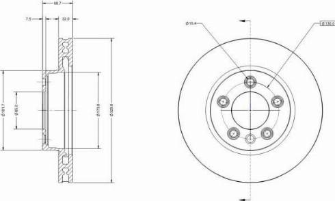 Remy RAD1517C - Тормозной диск avtokuzovplus.com.ua