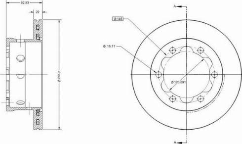 Remy RAD1526C - Тормозной диск avtokuzovplus.com.ua