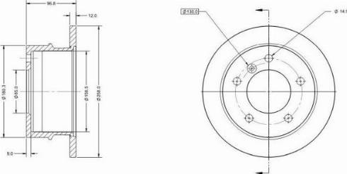 Remy RAD1528C - Тормозной диск avtokuzovplus.com.ua