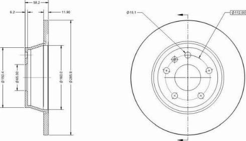 Remy RAD1533C - Тормозной диск avtokuzovplus.com.ua