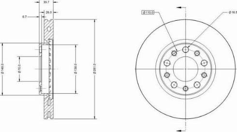 Remy RAD1585C - Тормозной диск avtokuzovplus.com.ua