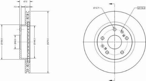 Remy RAD1591C - Тормозной диск avtokuzovplus.com.ua