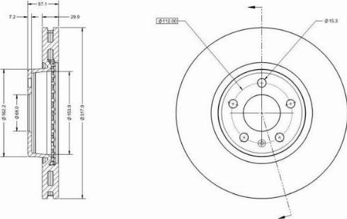 Remy RAD1596C - Тормозной диск avtokuzovplus.com.ua