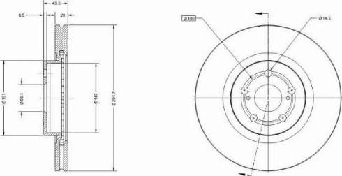 Remy RAD1603C - Тормозной диск avtokuzovplus.com.ua