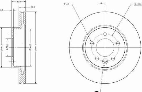 Remy RAD1605C - Тормозной диск avtokuzovplus.com.ua