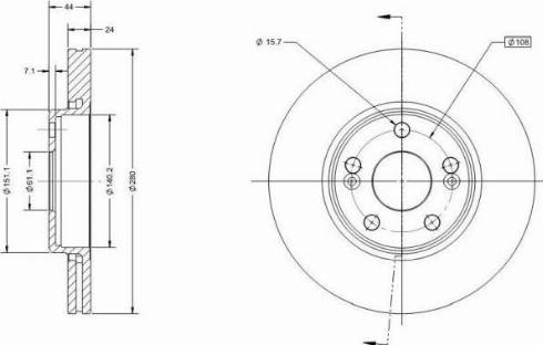 Remy RAD1616C - Тормозной диск autodnr.net