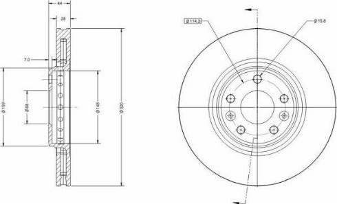 Remy RAD1619C - Тормозной диск avtokuzovplus.com.ua