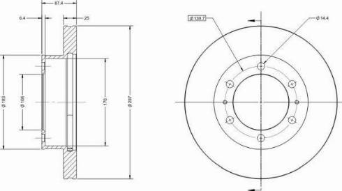 Remy RAD1634C - Тормозной диск avtokuzovplus.com.ua