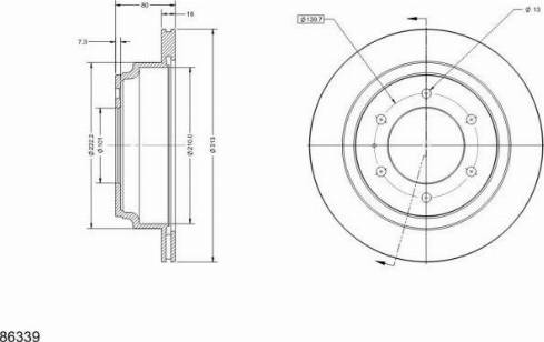 Remy RAD1638C - Тормозной диск avtokuzovplus.com.ua