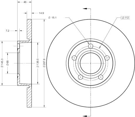 Remy RAD1646C - Тормозной диск avtokuzovplus.com.ua