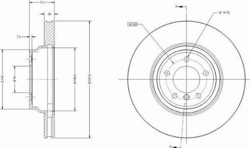 Remy RAD1647C - Тормозной диск avtokuzovplus.com.ua