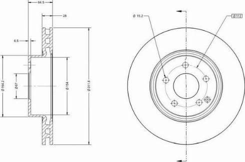 Remy RAD1649C - Тормозной диск avtokuzovplus.com.ua