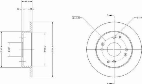 Remy RAD1654C - Тормозной диск avtokuzovplus.com.ua