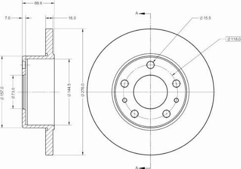 Remy RAD1660C - Тормозной диск autodnr.net