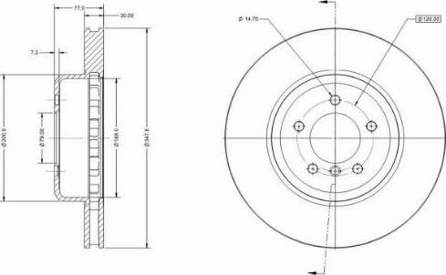 Remy RAD1661C - Тормозной диск avtokuzovplus.com.ua