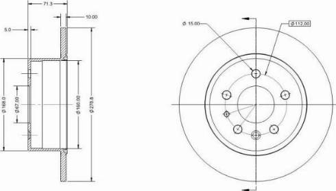 Remy RAD1667C - Тормозной диск avtokuzovplus.com.ua