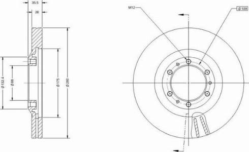 Remy RAD1671C - Тормозной диск avtokuzovplus.com.ua