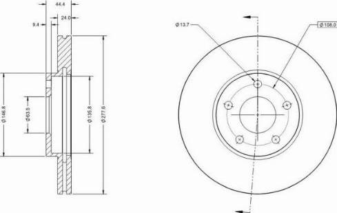 Remy RAD1673C - Тормозной диск avtokuzovplus.com.ua