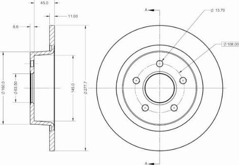 Remy RAD1674C - Тормозной диск avtokuzovplus.com.ua