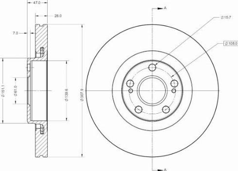 Remy RAD1680C - Тормозной диск autodnr.net