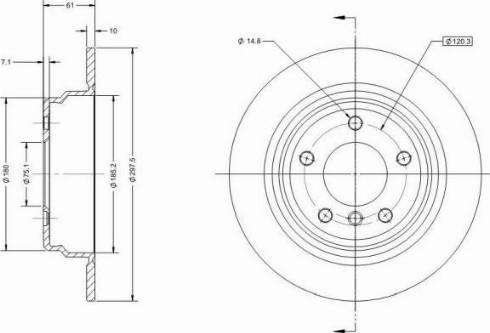 Remy RAD1689C - Тормозной диск avtokuzovplus.com.ua