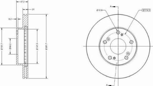 Remy RAD1700C - Тормозной диск avtokuzovplus.com.ua