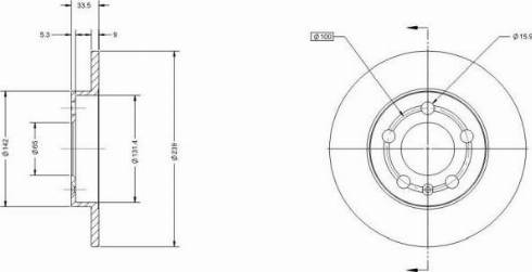 Remy RAD1708C - Тормозной диск avtokuzovplus.com.ua