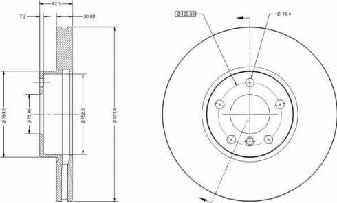 Remy RAD1723C - Тормозной диск avtokuzovplus.com.ua