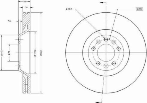 Remy RAD1735C - Тормозной диск avtokuzovplus.com.ua