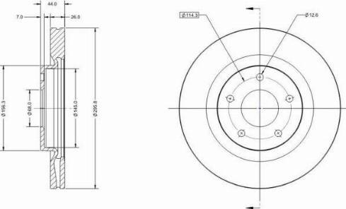 Remy RAD1736C - Тормозной диск avtokuzovplus.com.ua