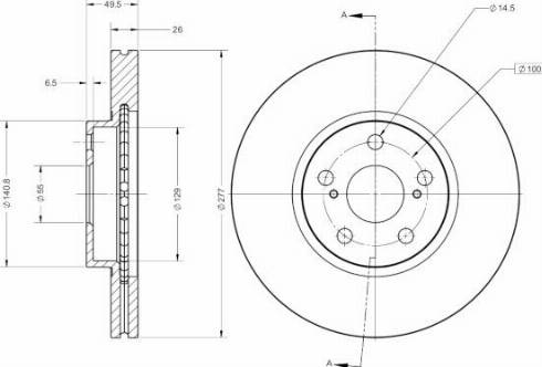 Remy RAD1738C - Тормозной диск avtokuzovplus.com.ua