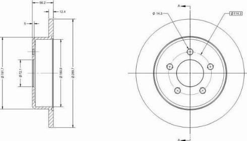 Remy RAD1740C - Тормозной диск avtokuzovplus.com.ua