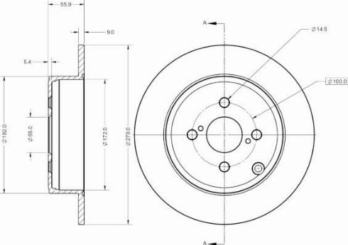 Remy RAD1743C - Тормозной диск avtokuzovplus.com.ua