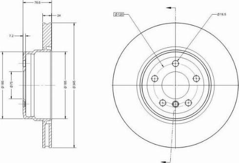 Remy RAD1744C - Тормозной диск avtokuzovplus.com.ua