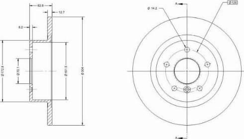 Remy RAD1772C - Тормозной диск avtokuzovplus.com.ua