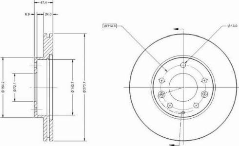 Remy RAD1795C - Тормозной диск avtokuzovplus.com.ua