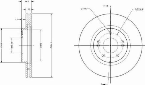 Remy RAD1869C - Тормозной диск avtokuzovplus.com.ua