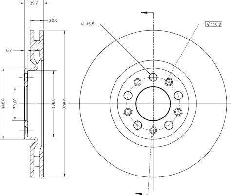 Remy RAD1884C - Тормозной диск avtokuzovplus.com.ua