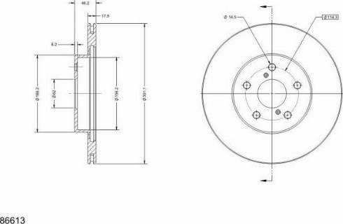 Remy RAD1888C - Тормозной диск avtokuzovplus.com.ua