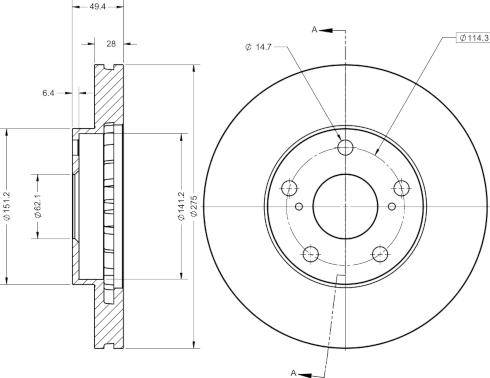 Remy RAD1906C - Тормозной диск avtokuzovplus.com.ua