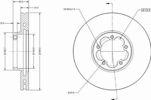 Remy RAD1932C - Тормозной диск autodnr.net