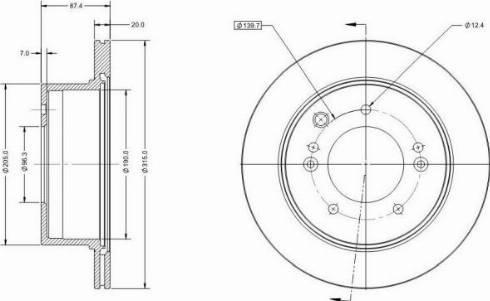 Remy RAD2029C - Тормозной диск avtokuzovplus.com.ua