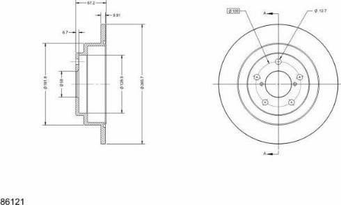 Remy RAD2035C - Тормозной диск autodnr.net