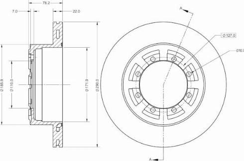 Remy RAD2056C - Тормозной диск avtokuzovplus.com.ua